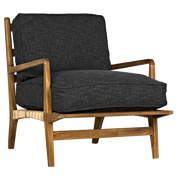 ALLISTER CHAIR, GRAY US MADE CUSHIONS