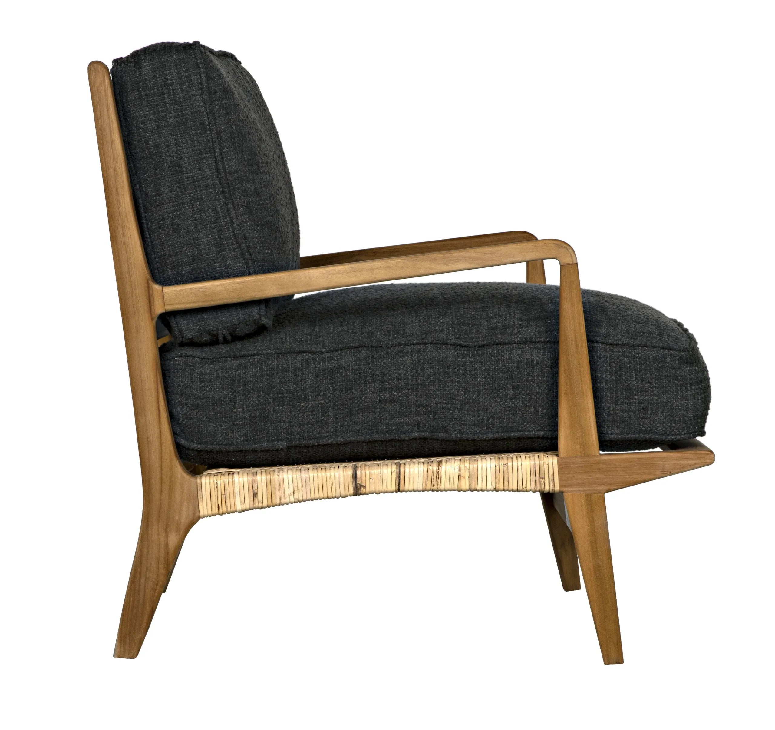 ALLISTER CHAIR, GRAY US MADE CUSHIONS