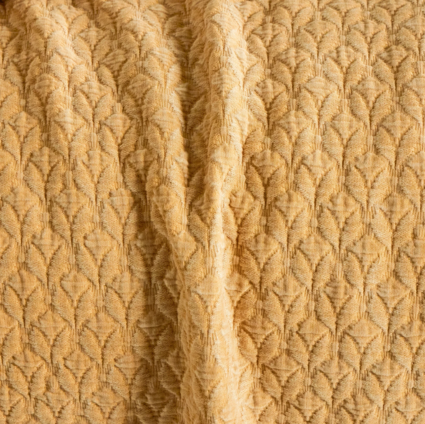 HAWLEY OCHRE MATELASSE COVERLET