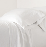 LUNA LINEN WHITE PILLOWCASES