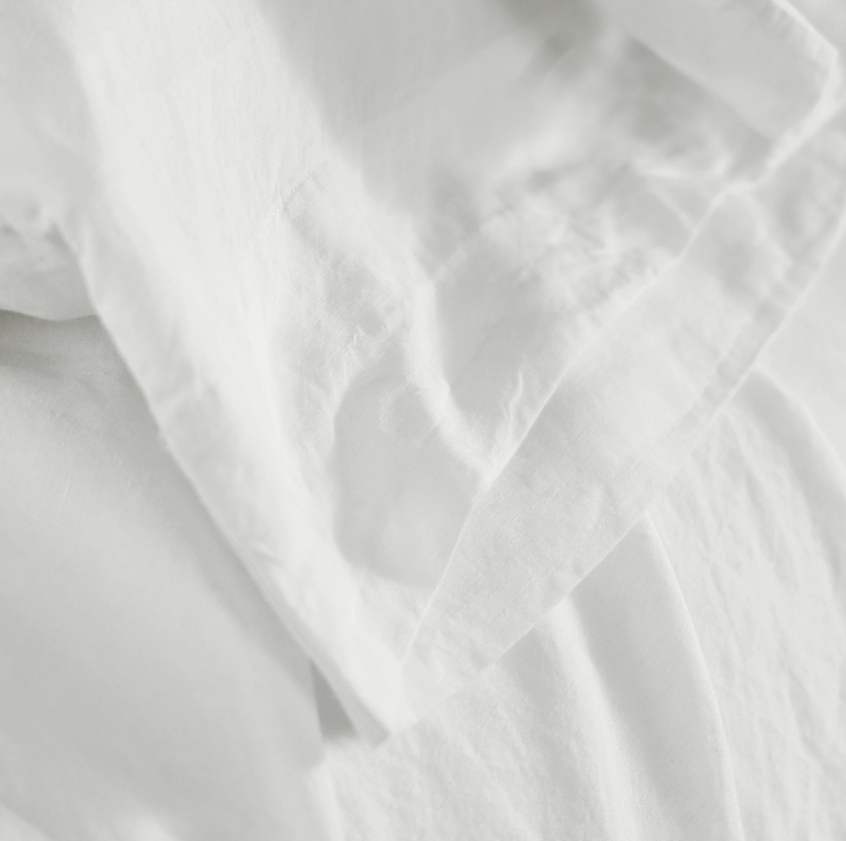 LUNA LINEN WHITE SHEET SET