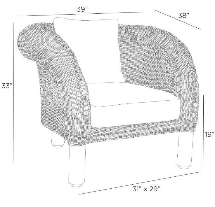 FIELDER OUTDOOR LOUNGE CHAIR