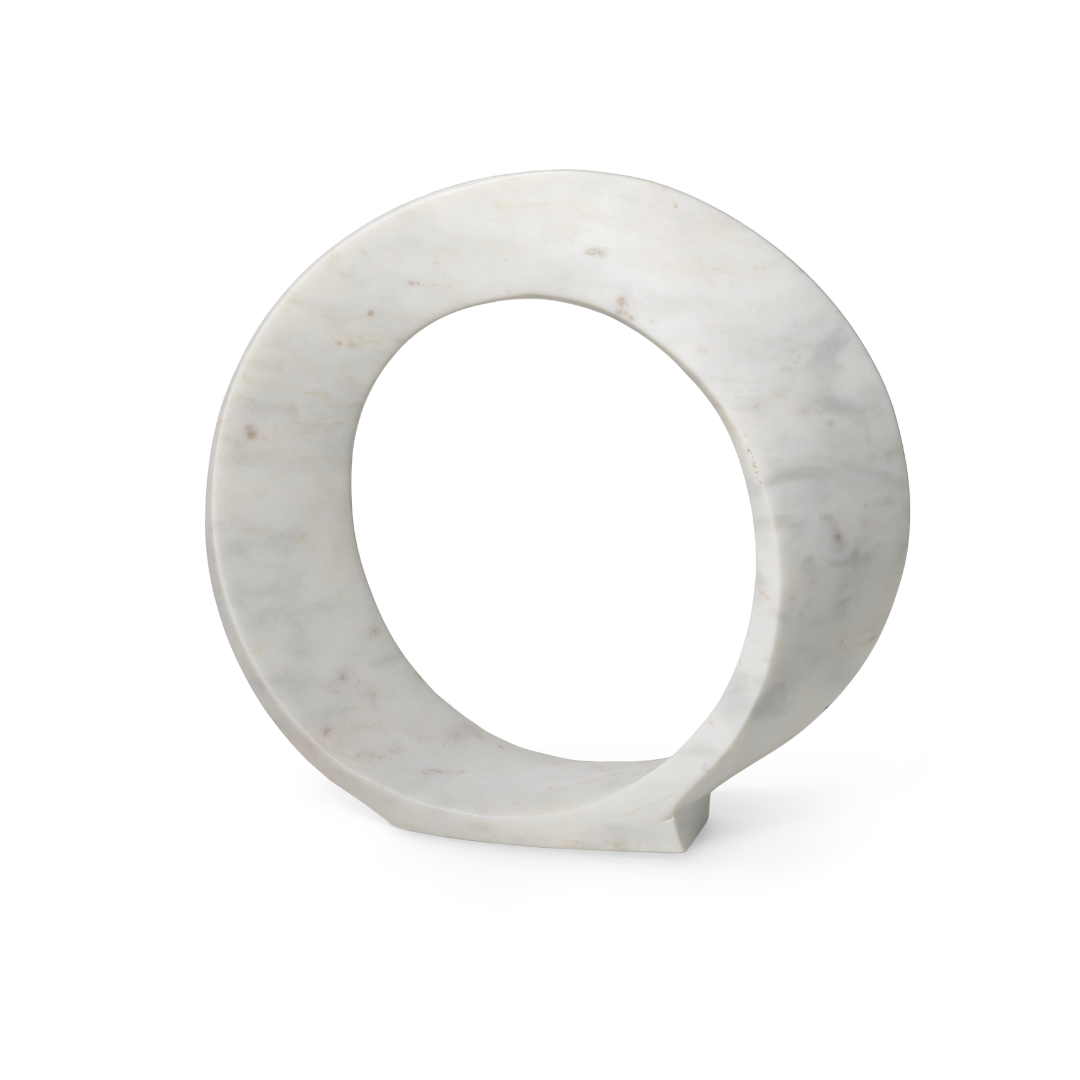 CLEO MARBLE SCULPTURE SMALL, WHITE