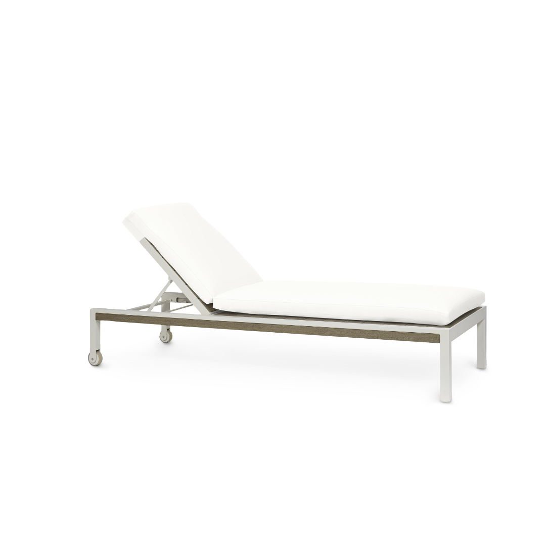 SOMERSET OUTDOOR CHAISE LOUNGE IVORY