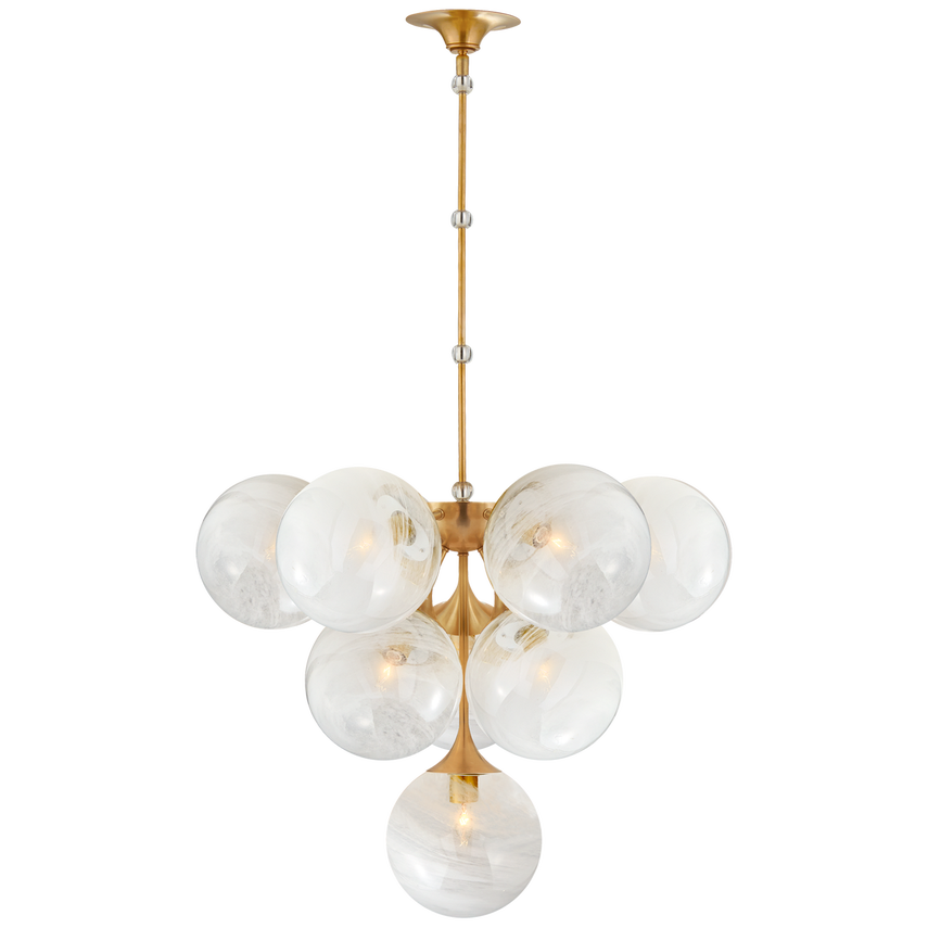 CRISTOL TIERED CHANDELIER