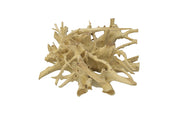 TEAK ROOT T COFFEE TABLE BLEACHED, SQUARE