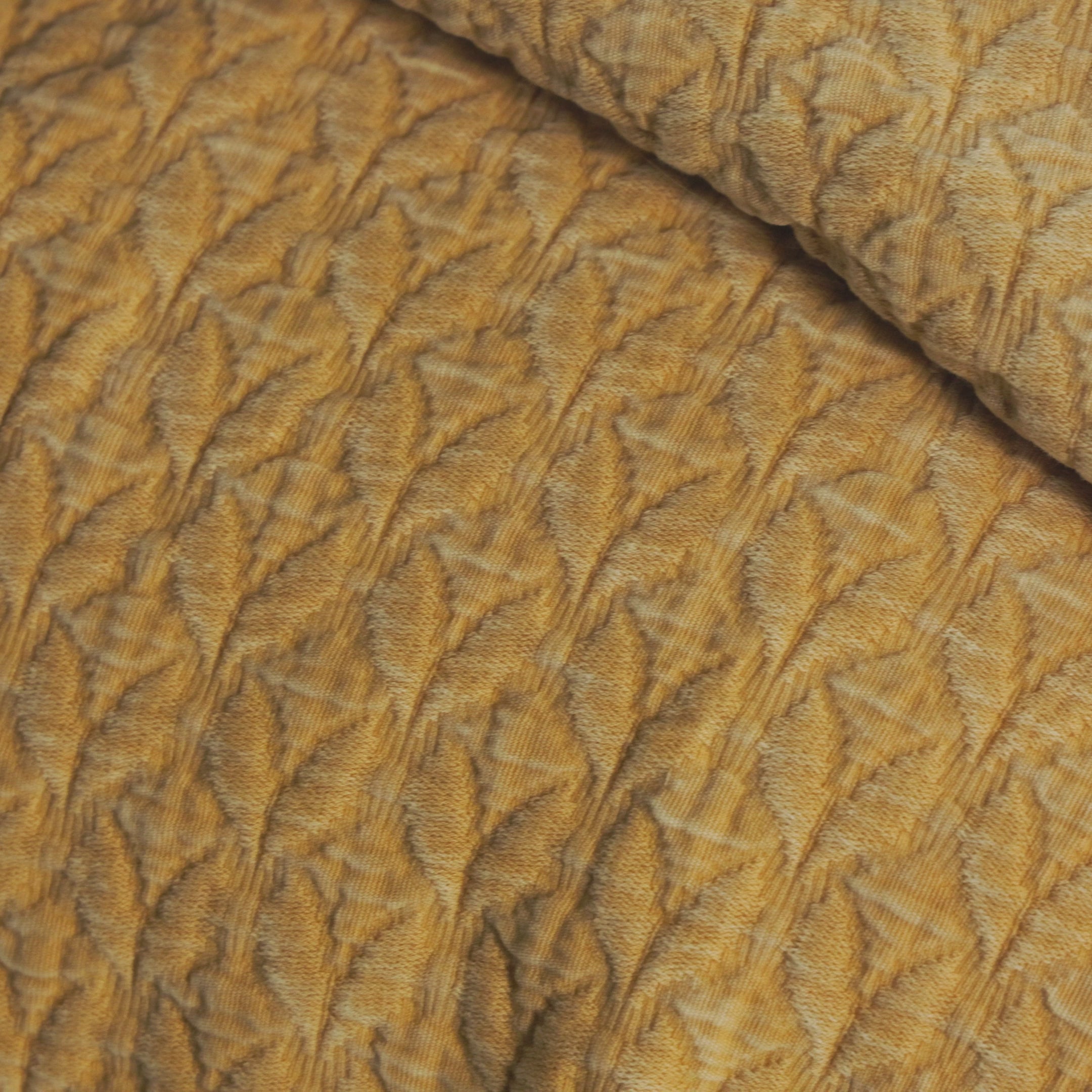 HAWLEY OCHRE MATELASSE COVERLET